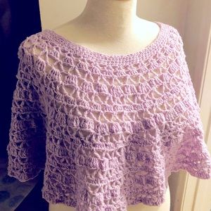 Lilac Lacy Poncho